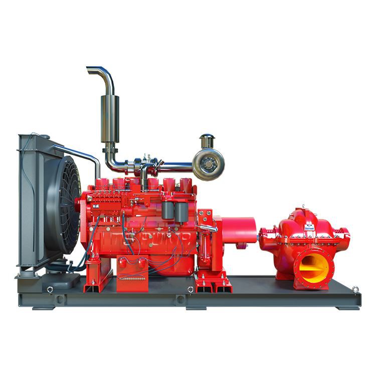 High-pressure Split-type Diesel Engine Fire Pump Centrifugal Pump With Customizable Iron Fire Water Pump OEM